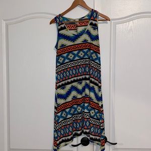 Aztec Print Dress